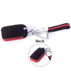 JVCV® Suede Leather Key Cover for Suzuki & Toyota Smart Keys – Compatible with Jimny, Grand Vitara, Baleno, Fronx, Swift, Glanza, Hyryder & More