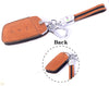 JVCV® Suede Leather Key Cover Compatible with MG Hector, Hector Plus and Windsor EV Smart Key
