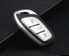 JVCV® Premium Soft TPU Leather Pattern Key Cover Compatible with MG ZS EV and Astor Smart Key