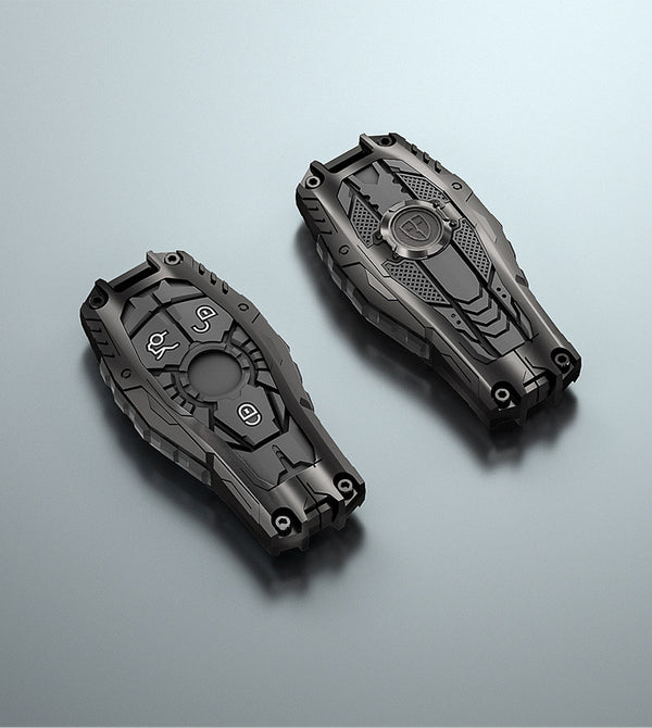 JVCV® Zinc Alloy Metal Key Cover Compatible with Mercedes Benz C E S M CLS CLK G Class Smart Key