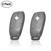 JVCV® 2 Pack Soft TPU Transparent Cover Compatible with Benz E Series Smart Key (Transparent Black)