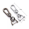 2 Pack Metal Keychain Car Key clip Quick-Release Horseshoe Shape D-Ring Key Fob Holder with Round Carabiner Keychain