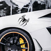 JVCV® 3D Metal Spider Sticker Chrome Logo Decal Emblem Badge for All Cars Bikes Laptops Headphones