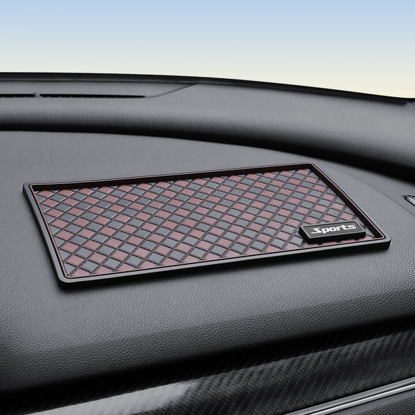 JVCV® Anti Slip Car Dashboard Mat Universal Magic Anti Slide PU Sticky Multifunctional Anti Slip Grip Mat for Phones Sunglasses Keys Electronic Devices Coins Heat Resistant Leaves no Residue