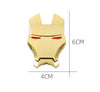 JVCV® 3D Metal Iron M face Sticker Chrome Logo Decal Emblem Badge for All Cars Bikes Laptops Headphones Helmets Home Office Accessory