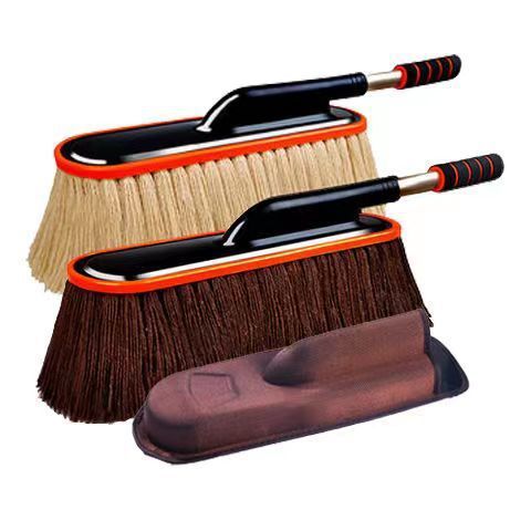 JVCV® Microfiber Car Duster Brush with Extendable Handle Scratch Free Soft Car Brush Kit for Cars Truck SUV Office Home Kitchen Motorcycle for Cleaning Dusting Polishing Washing