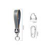Gold Border Car Keychain Accessories with Alloy Metal and Braided Leather Horseshoe Buckle Key Organiser for Men and Women