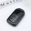 JVCV® Soft TPU Transparent Cover Compatible with Honda City, Elevate, Civic, Jazz, Amaze, CR-V, WR-V, BR-V 3/4 Button Push Button Start Smart Key (Transparent Black)