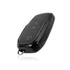 JVCV® Soft TPU Transparent Cover Compatible with Toyota Fortuner, Hilux, Innova Crysta, Fortuner Legender, Innova HyCross, Land Cruiser 2B/3B Smart Key (Transparent Black)