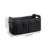 JVCV® XL Car Trunk Boot Organizer Collapsible Multi-Compartment Car Storage Waterproof 600D Oxford Polyester Reinforced Handles suitable for any Car Suv Sedan Minivan Anti Slip Bottom
