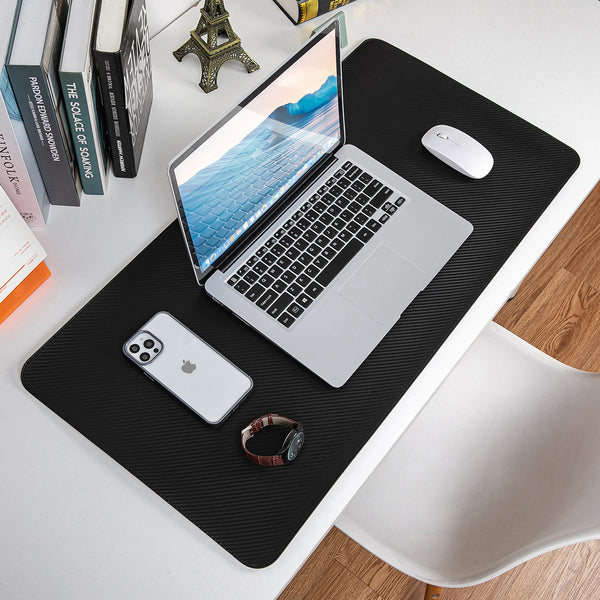 JVCV® Large Premium Vegan Leather Desk Mat Non Slip Extended Mouse Pad Reversible for Work from Home Office Gaming Accessories 80 X 40 cm