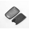 JVCV® 2 Pack Soft TPU Transparent Cover Compatible with Skoda Kushaq Taigun Tiguan Virtus Octavia Kodiaq Superb Folding Key (Transparent Black)