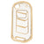 JVCV® Soft TPU Transparent Cover Compatible with Mahindra XUV 700, 3XO, Thar, Marazzo, Bolero, Scorpio, Scorpio N, XUV 300, TUV300 Plus and XUV 400 EV 3 Button flip Key (Transparent Gold)