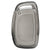 JVCV® Soft TPU Transparent Cover Compatible with Hyundai Alcazar Creta Venue i20 Tucson Elantra Car i10 Grand i20 Xcent Verna 4s Tucson Elantra Grand i10 Nios 4/3 Button Smart Key (Transparent Black)