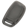 JVCV® Soft TPU Transparent Cover Compatible with Hyundai Alcazar Creta Venue i20 Tucson Elantra Car i10 Grand i20 Xcent Verna 4s Tucson Elantra Grand i10 Nios 4/3 Button Smart Key (Transparent Black)