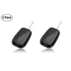 JVCV® 2 Pack Soft TPU Transparent Cover Compatible with Renault Kiger, Kwid, Duster 2016, Triber 2 Button Remote Key (Transparent Black)