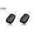 JVCV® 2 Pack Soft TPU Transparent Cover Compatible with Renault Kiger, Kwid, Duster 2016, Triber 2 Button Remote Key (Transparent Black)