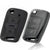 JVCV® Soft TPU Key Cover Combo (Matte Black + Transparent Black) – Compatible with Skoda Kushaq, Taigun, Tiguan, Virtus, Octavia, Kodiaq & Superb – Folding Key
