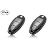JVCV® 2 Pack Soft TPU Transparent Cover Compatible with Maruti Suzuki 2 and 3 Button Baleno Ciaz Vitara Brezza S Cross Swift Ignis and Toyota Urban Cruiser Smart Key (Transparent Black)