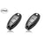 JVCV® 2 Pack Soft TPU Transparent Cover Compatible with Maruti Suzuki 2 and 3 Button Baleno Ciaz Vitara Brezza S Cross Swift Ignis and Toyota Urban Cruiser Smart Key (Transparent Black)