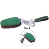 JVCV® Suede Leather Key Cover Compatible with Tata Nexon, Harrier, Tiago EV, Altroz, Tigor, Safari, Nexon EV, Punch, Punch EV 4 Button Smart Key