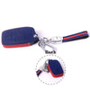 JVCV® Suede Leather Key Cover Compatible with Toyota Fortuner, Hilux, Innova Crysta, Fortuner Legender, Innova HyCross, Land Cruiser 2B/3B Smart Key
