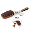 JVCV® Suede Leather Key Cover Compatible with Toyota Fortuner, Hilux, Innova Crysta, Fortuner Legender, Innova HyCross, Land Cruiser 2B/3B Smart Key