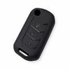 JVCV® Soft TPU Key Cover – Matte Black Pattern – Compatible with Mahindra XUV700, Thar, Bolero, Scorpio, Scorpio N, XUV300, TUV300 & XUV400 EV – 3 Button Flip Key