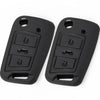 JVCV® Soft TPU Key Cover – Matte Black Pattern – Compatible with Skoda Kushaq, Taigun, Tiguan, Virtus, Octavia, Kodiaq & Superb – Folding Key