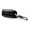 Car Styling Soft Handmade Leather Key Cover Compatible with Toyota 3 Button Smart Key with Keychain