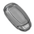 JVCV® Soft TPU Transparent Cover Compatible with Hyundai Verna Push Button Start Car Key (Transparent Black)
