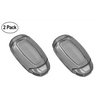 JVCV® 2 Pack Soft TPU Transparent Cover Compatible with Hyundai Verna Push Button Start Car Key (Transparent Black)