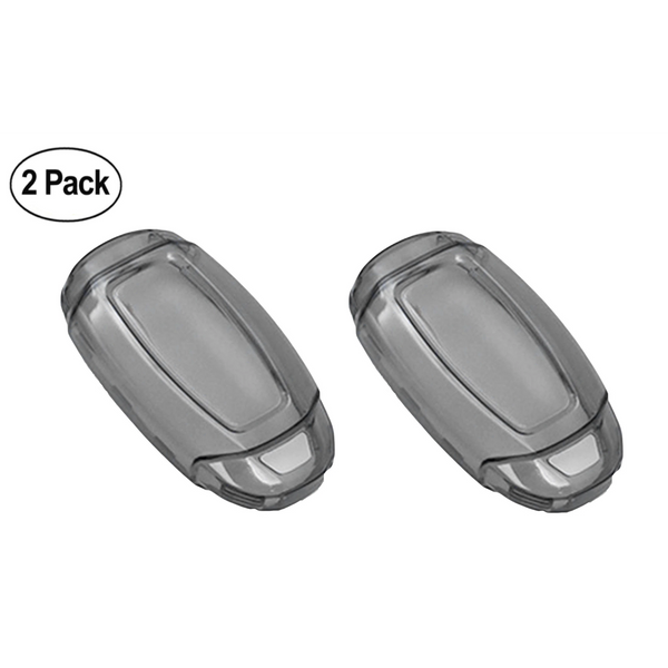 JVCV® 2 Pack Soft TPU Transparent Cover Compatible with Hyundai Verna Push Button Start Car Key (Transparent Black)