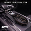 JVCV® Handmade Leather Car Key Cover – Compatible with Hyundai Venue N Line 2026 Smart Key – Premium Soft Leather Protective Case