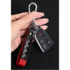 Car Keychain Accessories with Alloy Metal and Braided Leather Horseshoe Buckle Key Organiser for Men and Women
