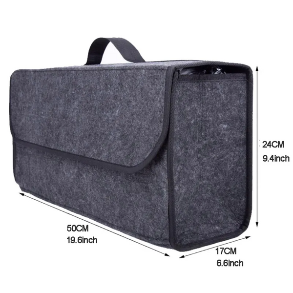 JVCV® Large Anti-Slip Car Trunk Organizer – Heavy-Duty Foldable Boot Storage for SUVs, Sedans & Trucks