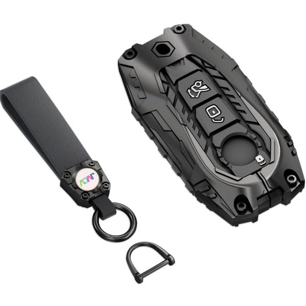 JVCV® Zinc Alloy Metal Key Cover Compatible with Mercedes Benz S-Class G-Class E-Class 2022 Onwards 3 Button Smart Key