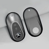 JVCV® Soft TPU Transparent Cover Compatible with Mercedes Benz S-Class G-Class E-Class 2022 Onwards 3 Button Smart Key (Transparent Black)