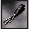 Car Keychain Accessories with Alloy Metal and Braided Leather Horseshoe Buckle Key Organiser for Men and Women