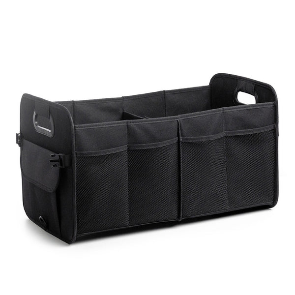 JVCV® XL Car Trunk Boot Organizer Collapsible Multi-Compartment Car Storage Waterproof 600D Oxford Polyester Reinforced Handles suitable for any Car Suv Sedan Minivan Anti Slip Bottom