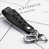Car Keychain Accessories with Alloy Metal and Braided Leather Horseshoe Buckle Key Organiser for Men and Women