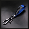 Car Keychain Accessories with Alloy Metal and Braided Leather Horseshoe Buckle Key Organiser for Men and Women