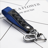 Car Keychain Accessories with Alloy Metal and Braided Leather Horseshoe Buckle Key Organiser for Men and Women