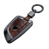 JVCV® Premium ABS Crocodile Pattern Key Cover for BMW Blade Smart Keys – Includes Metal Keychain