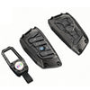 JVCV® Zinc Alloy Metal Key Cover Compatible with BMW 2 3 5 6 7 Series X1 X2 X3 X5 X6 Blade Smart Key