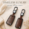 JVCV® Premium Metal & Leather Key Cover – Compatible with Skoda Kushaq, Octavia, Kodiaq, Superb & Volkswagen Taigun, Tiguan, Virtus Folding Key