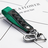 Car Keychain Accessories with Alloy Metal and Braided Leather Horseshoe Buckle Key Organiser for Men and Women