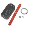 JVCV® Soft Handmade Leather Key Cover Compatible with Honda City, Elevate, Civic, Jazz, Amaze, CR-V, WR-V, BR-V 3/4 Button Push Button Start Smart Key