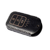 JVCV® Soft Handmade Lychee Pattern Leather Key Cover Compatible with Honda City Elevate Civic Jazz Amaze CR-V WR-V BR-V 3 Button Push Button Start Smart Key