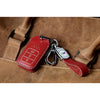 JVCV® Soft Handmade Lychee Pattern Leather Key Cover Compatible with Honda City Elevate Civic Jazz Amaze CR-V WR-V BR-V 3 Button Push Button Start Smart Key